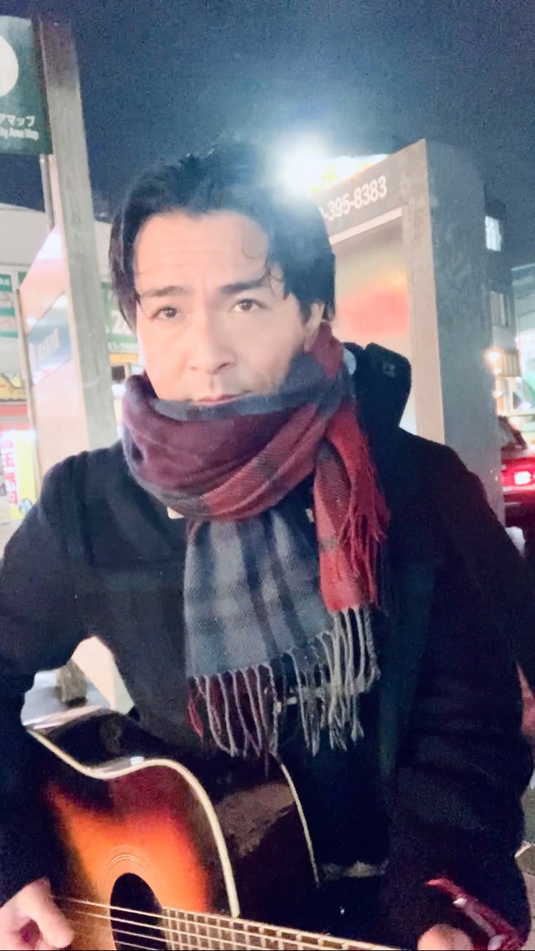 沖田演夢街頭弾き語りライブ7/4,5配信のお知らせ